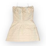 Sky ☀︎︎ Ewa Woven Leather Strapless Top ☀︎︎ Stretch Back ☀︎ Bone White ☀︎ Medium Photo 13