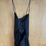 LIONESS The Vivien Dress Small Black Strappy Open Back Mink Lace Up Party NWT Photo 10