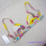 NEW Free People x mello the label Brazilian bikini top, size‎ M Yellow Size M Photo 9