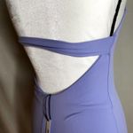 Susana Monaco  Halter Bodycon Mini Sheath Dress Cutout Back Sweet Lavender Medium Photo 11