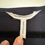 BCBGeneration Solid Navy Blue Sleeveless V-Neck Surplice Skort Romper Photo 2