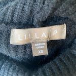 Lilla P XS Black Knit Turtleneck Sweater Vest Sleeveless Merino wool blend Photo 1