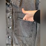 Reserve Fairfax Black Jean Cropped Jacket XL with front pockets Biker Photo 2