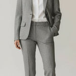 Ralph Lauren Lauren Women’s 2pc Houndstooth Suit 2/4 Petite Office Workwear Photo 0