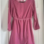 J.Crew Velvet Dress Long Sleeve Tulip Hem Pink Mauve Party Cocktail Size 2 Photo 1