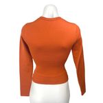 Aritzia Babaton Coral Orange Long Sleeve Crew Neck Slim Sweater Top Size 2XS Photo 1