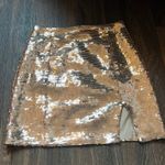 Ingrid Sequin Mini Skirt Rose Gold Size 2 Photo 1