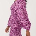 Free People Womens Smock It To Me Smocked Floral Mini Dress In Azalea Combo S Photo 5