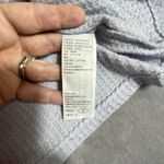 Hollister Y2K Sweatshirt Womens Large Blue Waffle Knit Thermal Pullover Cropped Photo 6