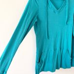 Exofficio Bug Off Long Sleeve Hooded Top in Teal Size L Blue Size L Photo 1