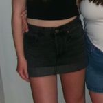 H&M Black Denim Mini Skirt Photo 1