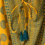 Free People Intimately Soul Of The Sun Bodysuit M Yellow Green Tassels Boho Chic Photo 12