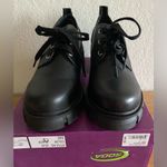 Soda Faux Leather Platform Black Oxford Lace Lug Sole Chunky Block Heel Booties 7.5 Photo 1