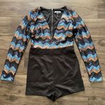 Deep Low Cut Sequin Romper Multiple Photo 1