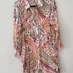 True Colours by La Moda clothing 100% silk Shirt Dress S/M . orig $289 Pink Size M Photo 0