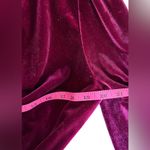 Nine West  Burgundy Velvet Wrap Dress Long Sleeve Plus Size 0X (14W-16W). Magenta Photo 3