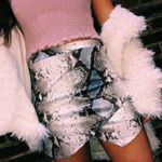 Blue Blush Snake Print Skort Photo 0