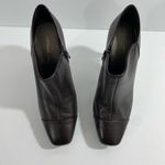 Antonio Melani ‎ Womens Ankle Bootie Heeled Soft Leather Dark Brown Size 6.5 US Photo 3