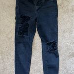 American Eagle Black Ripped Hi Rise Jegging Photo 4