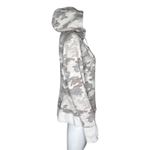 Athleta Sweatshirt Womens Medium White Gray Camo Triumph Printed Hoodie Casual Photo 2