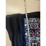 Anthropologie‎ Samant Chauhan Floral Embroidered Tiered Maxi Dress Women's 0 (S) Black Photo 13