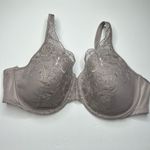 Playtex Gray Underwire Bra 36DD Full Coverage Lined Photo 6
