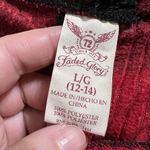 Faded Glory  Womens Fleece Pajama Lounge Pants Red Black Buffalo Plaid Christmas Photo 6