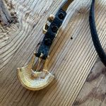 Vintage Apple Acc Of New York Belt Dark Green Snakeskin Photo 10