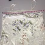 INTIMO AMORE LINGERIE WHITE WITH MULTICOLOR FLORAL DESIGN NEGLIGEE SMALL Photo 3