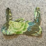 Aerie Floral Green Bikini Top Photo 0