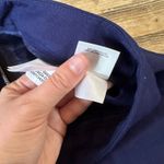 Anne Klein Womens 10 Cropped Pants Blue Linen Blend Career Casual Photo 4