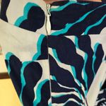 Diane Von Furstenberg  Revel Blue & White Coral Bow Detail Fit & Flare Dress - 10 Photo 10