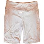 Eye Candy Women's Athletic Sporty Work Out White Bike Shorts Sz M Photo 3
