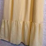 And Now This Ruffled Side‎ Elegant Yellow Midi Dress with Front Slit Medium Photo 8