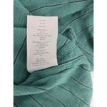 LOGO By Lori Goldstein  Teal Striped Ruffle Collar Button Front Blouse Top 2X Photo 4