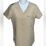 FIGS Beige V-Neck scrub top Photo 0