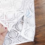 J. McLaughlin • Pointelle Tunic Top white lasercut lace crochet beach coverup Photo 4