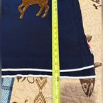 Crown & Ivy  women's holiday sweater sequin gold deer size PM Photo 8