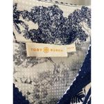 Tory Burch 100% Silk Top Blouse Shirt Blue Frenesi Toile Floral size xs Photo 2