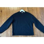 ZARA crewneck black texture oversized sweater small Photo 7