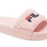 FILA Fuzzy Slide Sandals Pink Sz 11 Photo 1