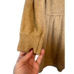 BCBGMAXAZRIA  Beige Wool/Angora Blend Peplum Button Down Sweater Women Sz L Photo 4