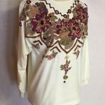 Vintage 90s blinged out long sleeve shirt Size M Photo 2