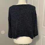 Free People  blue cropped sweater Photo 4