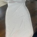SheIn Cream Midi Dress Photo 0