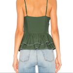 Tularosa Rayna Ruffle Peplum Top In Green Photo 1