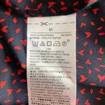 Banana Republic Navy Red Hearts Novelty Print Short Sleeves Crewneck Flowy Light Photo 8