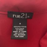 Rue 21  Red Lightweight Blouse with Buckle Detail | Size S Photo 3