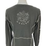 Gersemi Gray V Neck Long Sleeve Top Medium Minimalist Basic Casual Layer Photo 4