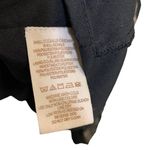 Free People Love My Chaos Flutter Ruffle Flowy Metallic Dress Black Gold Small Photo 7